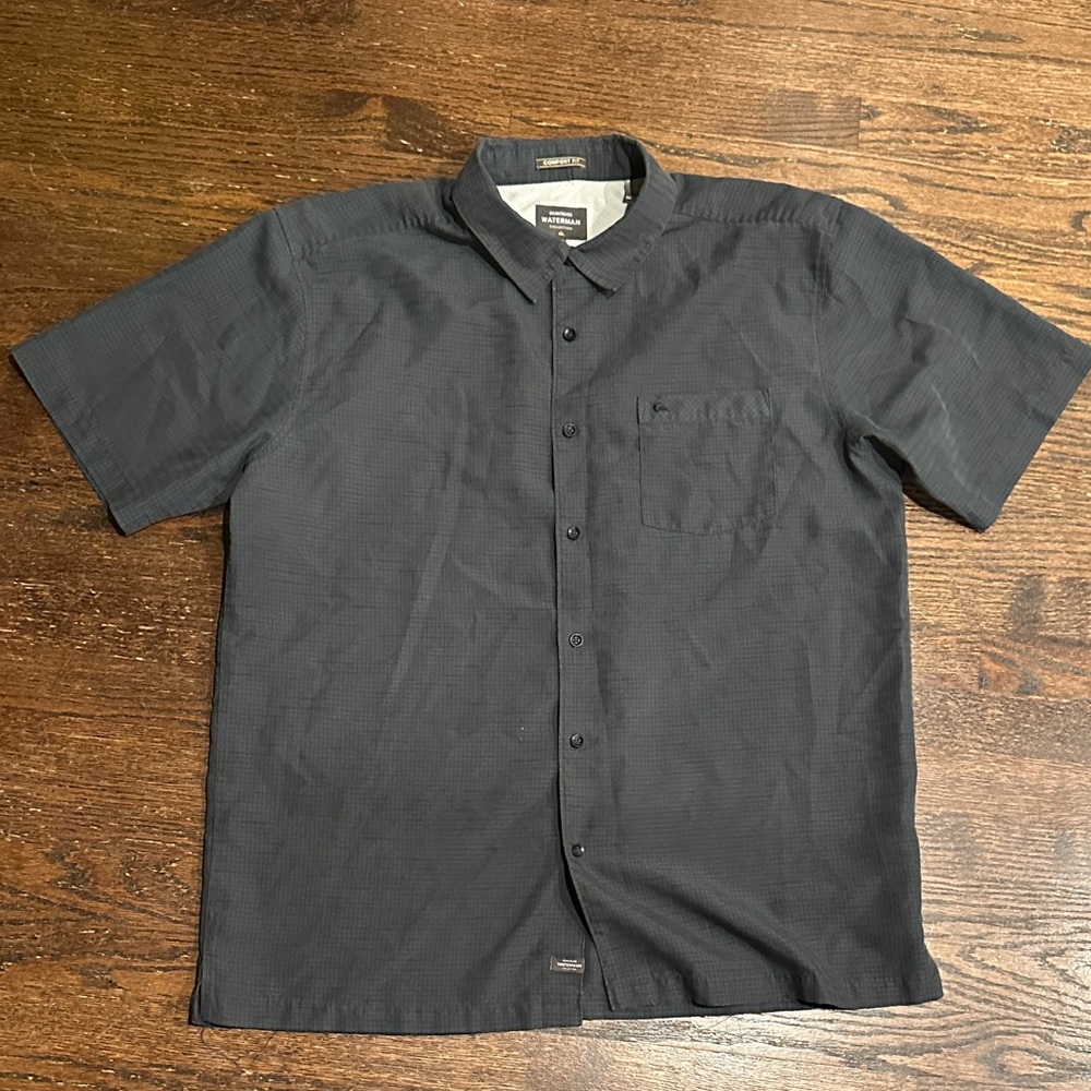 Quiksilver Charcoal Button Down Shirt
